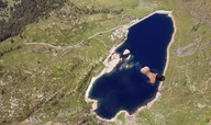 giantess collage nude mega black_hair butt water lake dam