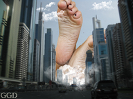 giantess crush collage feet landscape city barefoot helicopter soles model smoke point_of_view ggd