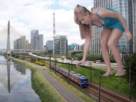 giantess feet blonde train adriana