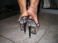 crush feet high_heels soles shoes blood slave shrunken_men sandals foot_crush entrapment