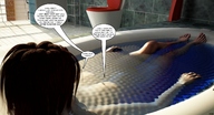 giantess bath story shrunken_men bathroom jessi_and_vicky tiny_mk digital_render