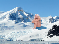 giantess collage blonde bra underwear wonderslug airplane snow ice eva parachute cold mountians antarctica