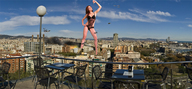 collage city mega attack helicopter brunette lingerie legs jets captured deeane