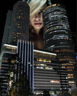 breasts giantess collage mega billie_piper gtsmakerdj story looming night looking_at_viewer Mega