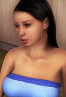 giantess shrunken_woman earrings jetslasher digital_render