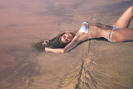 giantess crush mega sleeping desert brunette wonderslug lying_down nature candice_boucher san_andraes_fault