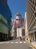 breasts giantess collage city swimsuit destruction wonderslug ponytail sunglasses reflection panic terror necklace