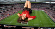 giantess collage clothed stadium