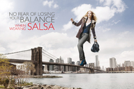 giantess collage city blonde bridge clothed high_heels jeans advertisement bag brooklyn_bridge