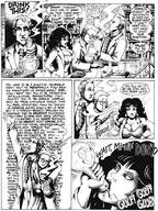 drawing growth giantess monochrome huge_breasts