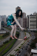 giantess bus encolhido sammiilynn red_sandal colored_dress