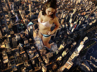 giantess collage city destruction brunette giantess_danielle