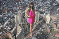 city helicopter asian celebrity pedicure pink_dress manicure pink_shoes artdent source_needed
