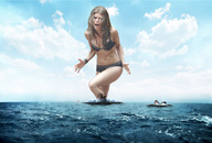 breasts giantess collage mega swimsuit water ocean wet angry brunette wonderslug ships bracelet annalynne_mccord