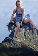 breasts giantess collage feet mega brunette smiling dress legs mountains forest bling scree_slope artdent