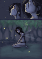 drawing giantess vore comic anime fairy unknown_artist shrunken_men woods before_after