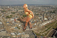 giantess collage feet city blonde butt destruction platform_sandals