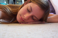 micro blonde long_hair shrunken_men indoors aware