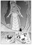 breasts drawing giantess karbo nude sexy manga monochrome anime fang felarya cat_girl snake_girl crisis_(felarya)