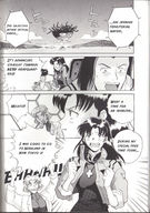 drawing growth giantess manga monochrome anime neon_genesis_evangelion doujin misato_katsuragi