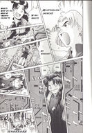 drawing growth giantess manga monochrome anime neon_genesis_evangelion doujin misato_katsuragi