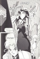 drawing growth giantess manga monochrome anime neon_genesis_evangelion doujin misato_katsuragi