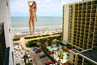 giantess collage city blonde swimsuit beach ocean wonderslug people melissa_giraldo