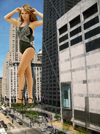 giantess collage city blonde swimsuit traffic shoes wonderslug streets vehicles sunny melissa_giraldo