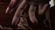nude handheld shrunken_woman series digital_render