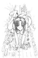 drawing giantess tail mega monochrome destruction anime ticoticotac cat_girl