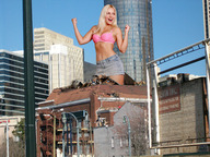 growth giantess collage city blonde destruction smiling wonderslug shorts jenni_czech pink_bra