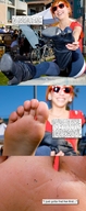 micro feet soles story red_hair boots unaware shrunken_woman smelly