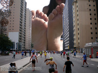 giantess collage feet city helicopter brunette story bystanders runners