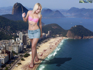 crush collage city mega blonde beach barefoot ocean helicopter blood foot_crush shadow shorts death walking looking_down foot_print cruel people mountains beregous holiday_resort jenni_czech pink_bra