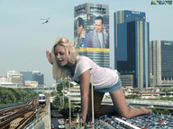 giantess collage city blonde high_heels helicopter train crawling shorts beregous jenni_czech