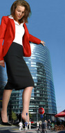 giantess collage skirt red_jacket