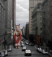 giantess collage feet city blonde soles vehicles jenni_czech devil_costume