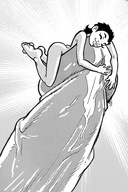 drawing nude monochrome penis shrunken_woman huge_penis