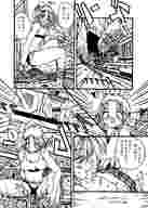 breasts drawing giantess wings manga city monochrome destruction saliva anime train ponytail sitting top