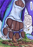 crush furry macro wolf color shrunken_men cerberus funny