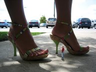 collage feet cars high_heels shrunken_men unaware outdoors toe_nails shadows