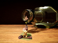 blonde shrunken potion shrunken_woman