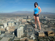 breasts giantess collage city mega black_hair high_heels legs denise_milani