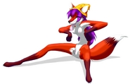 drawing gentle insertion nude pussy vore furry tail vixen color large_breasts sex purple_hair shrunken_man open_mouth mouse_boy closed_eyes eyeofcalamity no_background